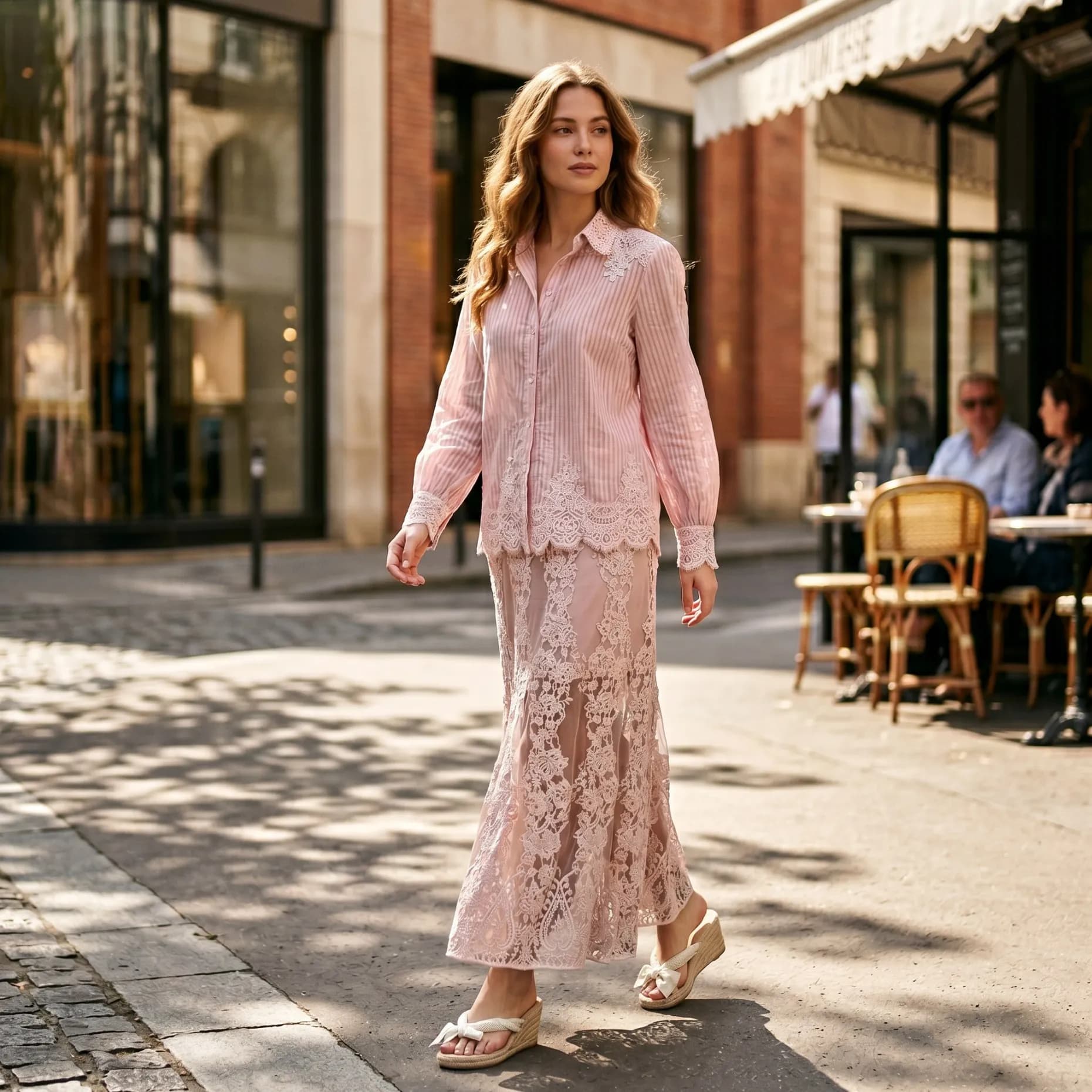 Ladies Fashion Skirt Soft Fabric Midi Skirt for Daily Wear Women Elegant Shirt Slim Fit Button Up Blouse for Work and BE0889