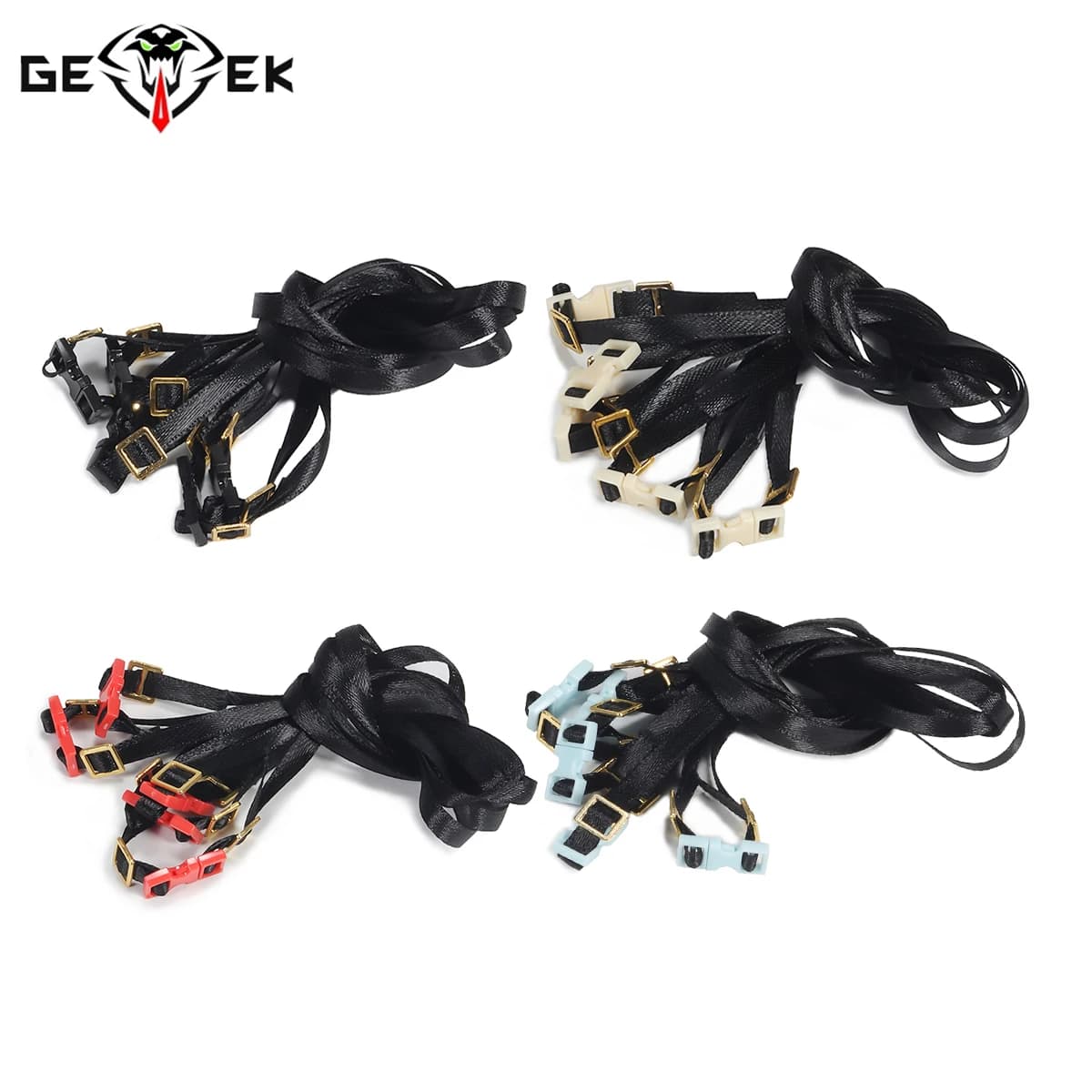 5 pezzi scala bagagli corda portapacchi cinghie di ancoraggio fibbia per 1/10 1/8 RC Crawler TRX4 TRX6 SCX10 Wrangler D90 WPL D12 TF2 YK4101