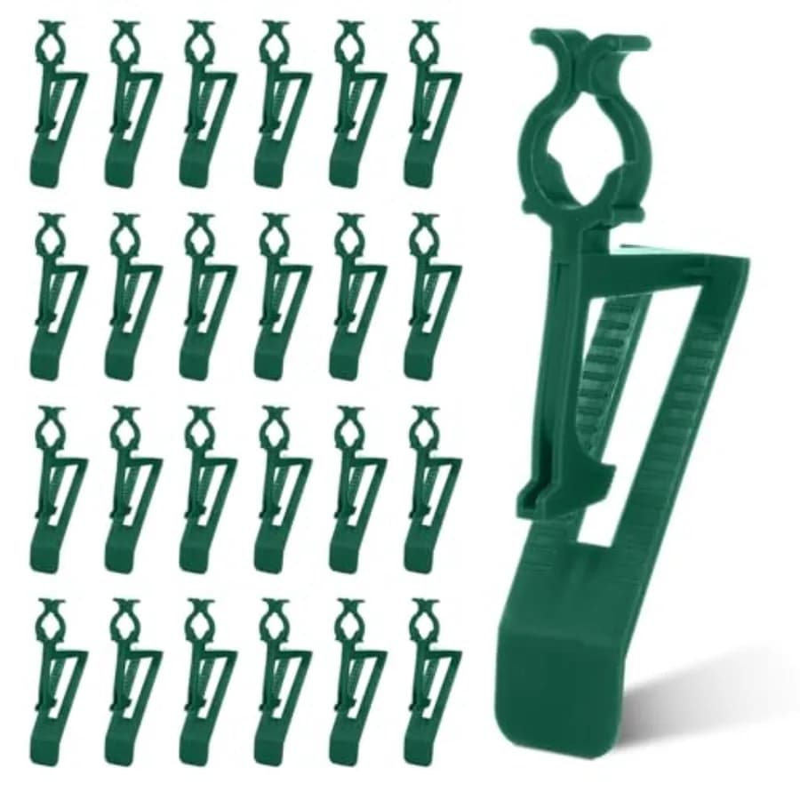 Clip per Luci Natalizie Universale Tutto in Uno per Grondaie e Tegole, Compatibile con Luci C7/E12 C9/E17, Striscia LED a Cascata Mini per Esterni