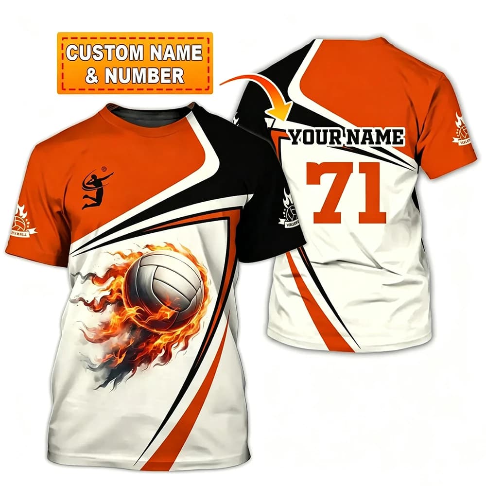 Custom Name Uniform Volleyball T-shirt For Men Women Outdoor Sport Breathable O-neck Tee Shirt Beach Volleyball Hobby T Shirts