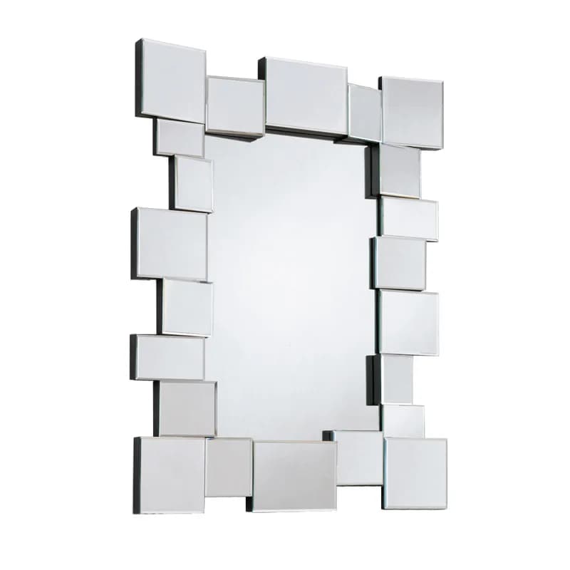 Specchio sospeso tridimensionale decorativo per ingresso, bagno, specchio per trucco, stile europeo 0061
