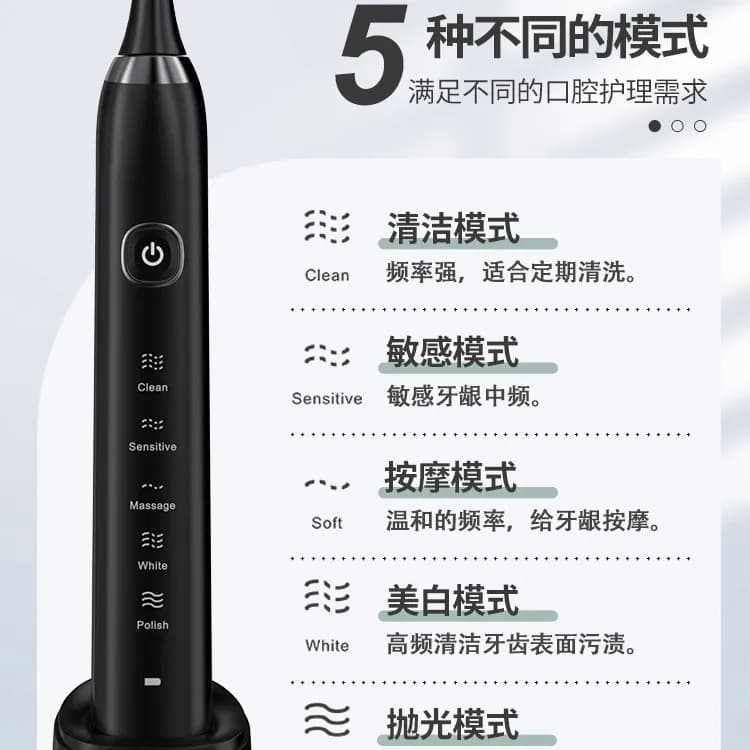 Bitvae Oral Care Electric Vibration B Electronic Electric Toothbrush with Pressure Sensor