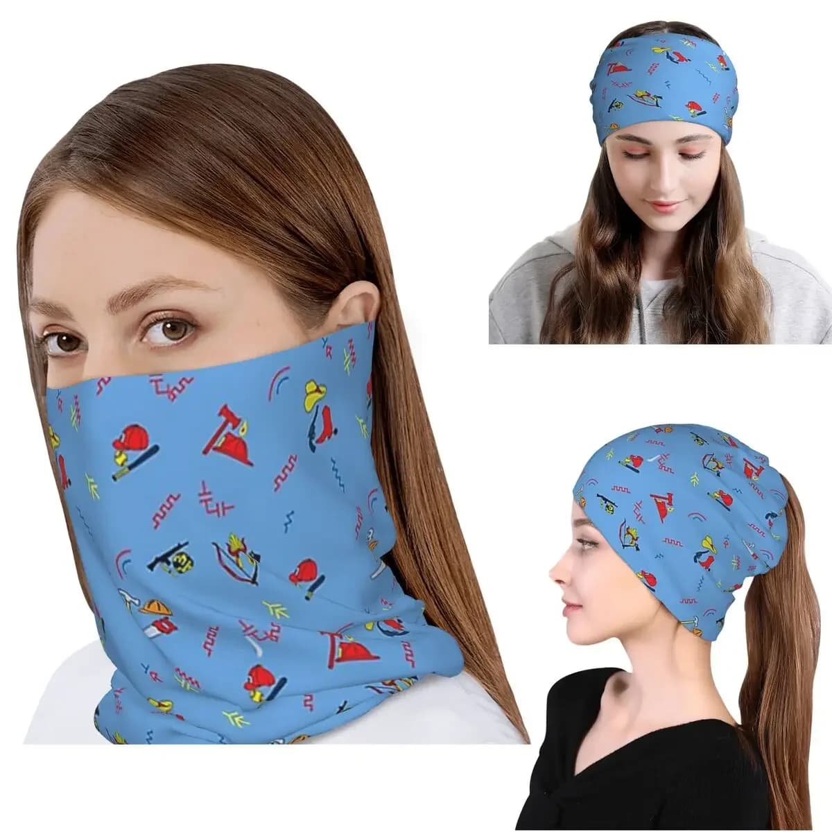 Good Guys Child's Play Chucky Killer Doll Bandana Neck Gaiter Mask Scarf Multi-use Headwear Beanies Hat for Men Women Adult