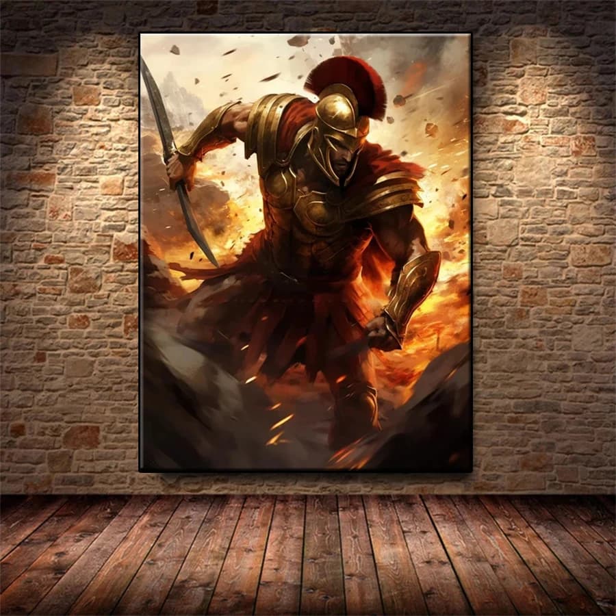 Diamond Painting Ancient Greek Army Spartan Warrior 5d Diamond Embroidery Full Diamond Mosaic Cross Stitch Rhinestone Decoration