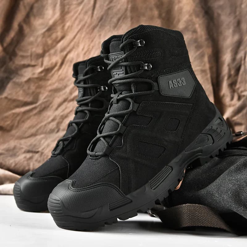Men's Military Tactical Boots Outdoor Non Slip Travel Hiking Boot Field Training Boots Mens Work Safety Shoes Desert Ankle Boots