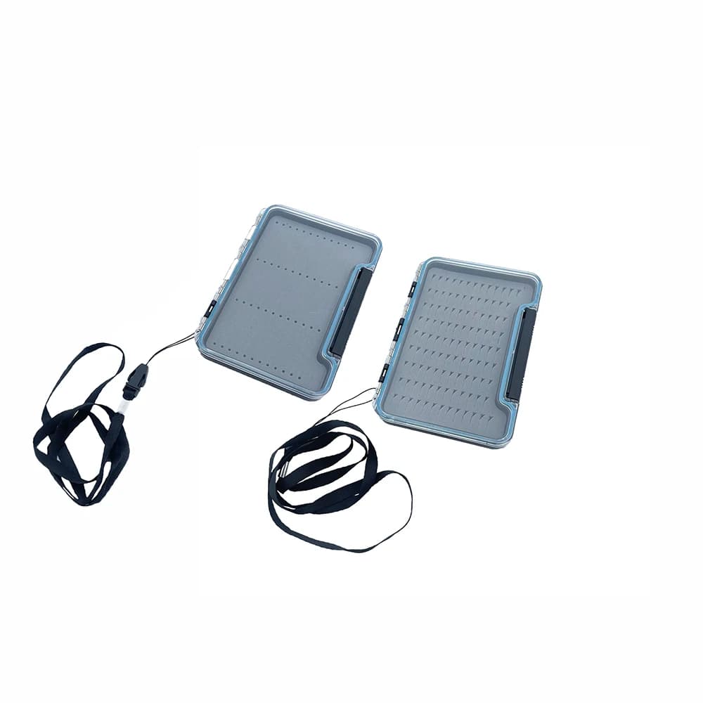Single sided waterproof transparent fly bait box, hairy hook, insect lure, fly fishing bait box
