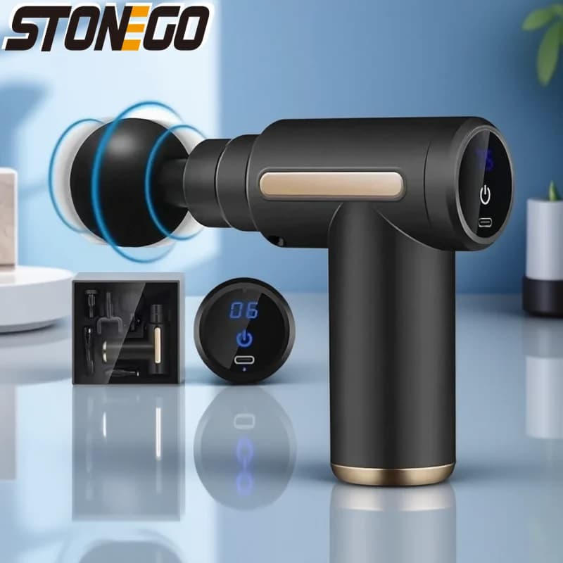 Muscular Massage Gun, Portable Percussion Massage for Deep Textiles, to Relieve Pain in Nut, Collo and Gambe