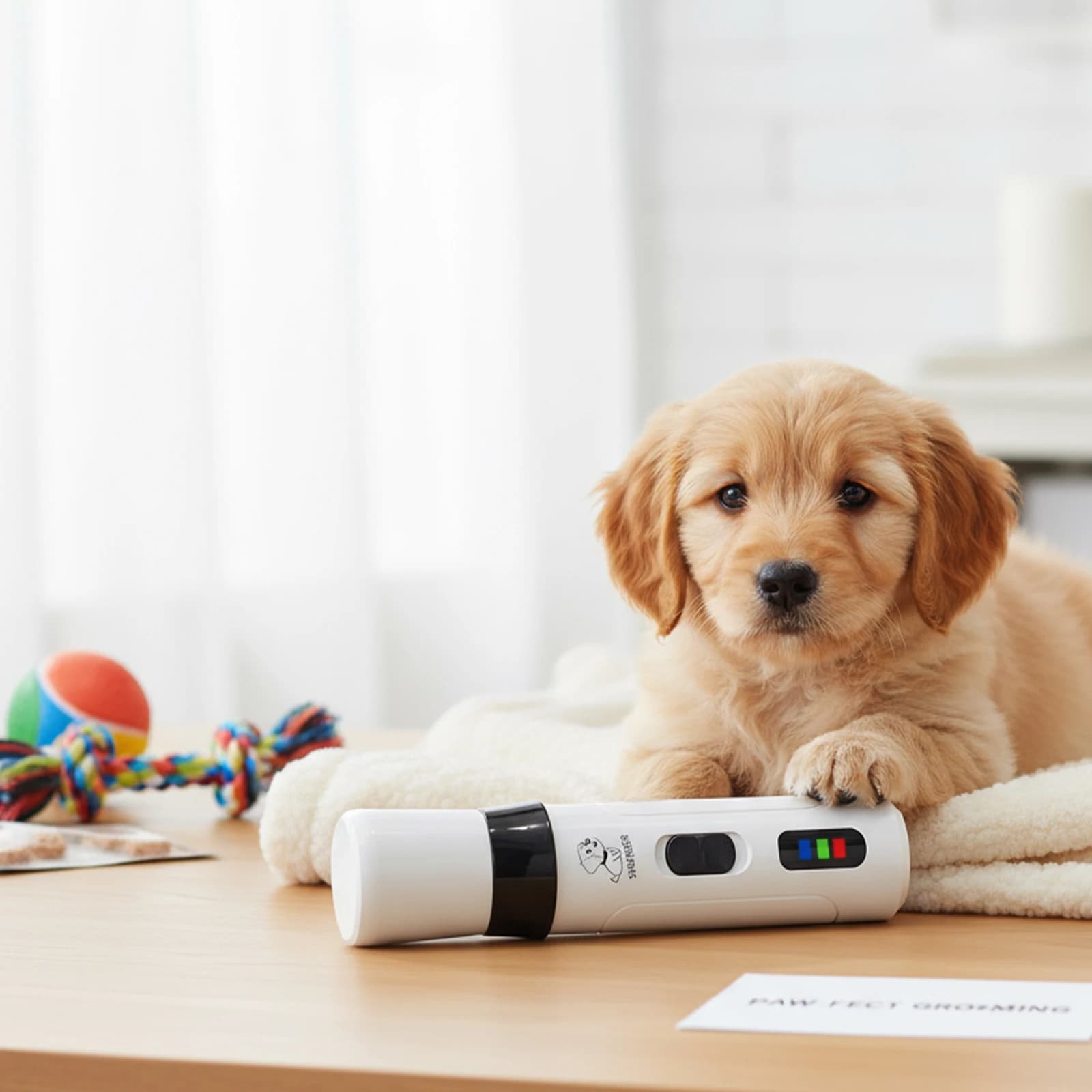 Tagliacapelli per unghie per cani con ricarica USB, tagliacapelli per animali domestici a vibrazione senza fili, sicuro e silenzioso per la toelettatura di cani di piccola e grande taglia e gatti