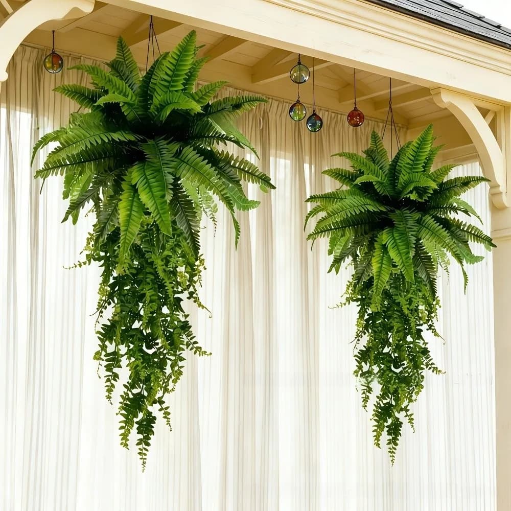 Plastic Artificial Plant Vine Silk Leaf Green Color Wall Hanging Plastic Leaf Rattan Leaves Branches Artificial Ferns Vine