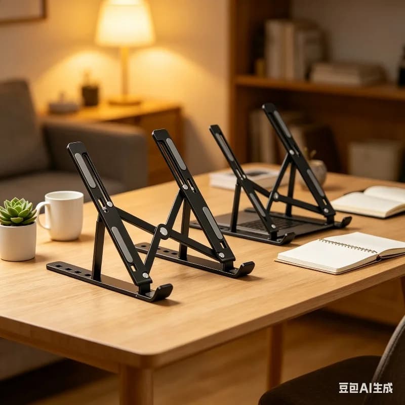 Supporto per Laptop Regolabile e Pieghevole, Supporto Portatile per Notebook, Accessori Ergonomici per Laptop