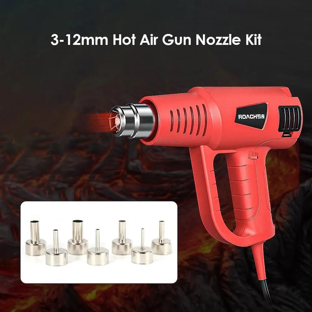 Kit di ugelli rotondi da 3-12 mm per pistola termica, ugelli a caldo per stazione di saldatura 858D, punte per pistola termica