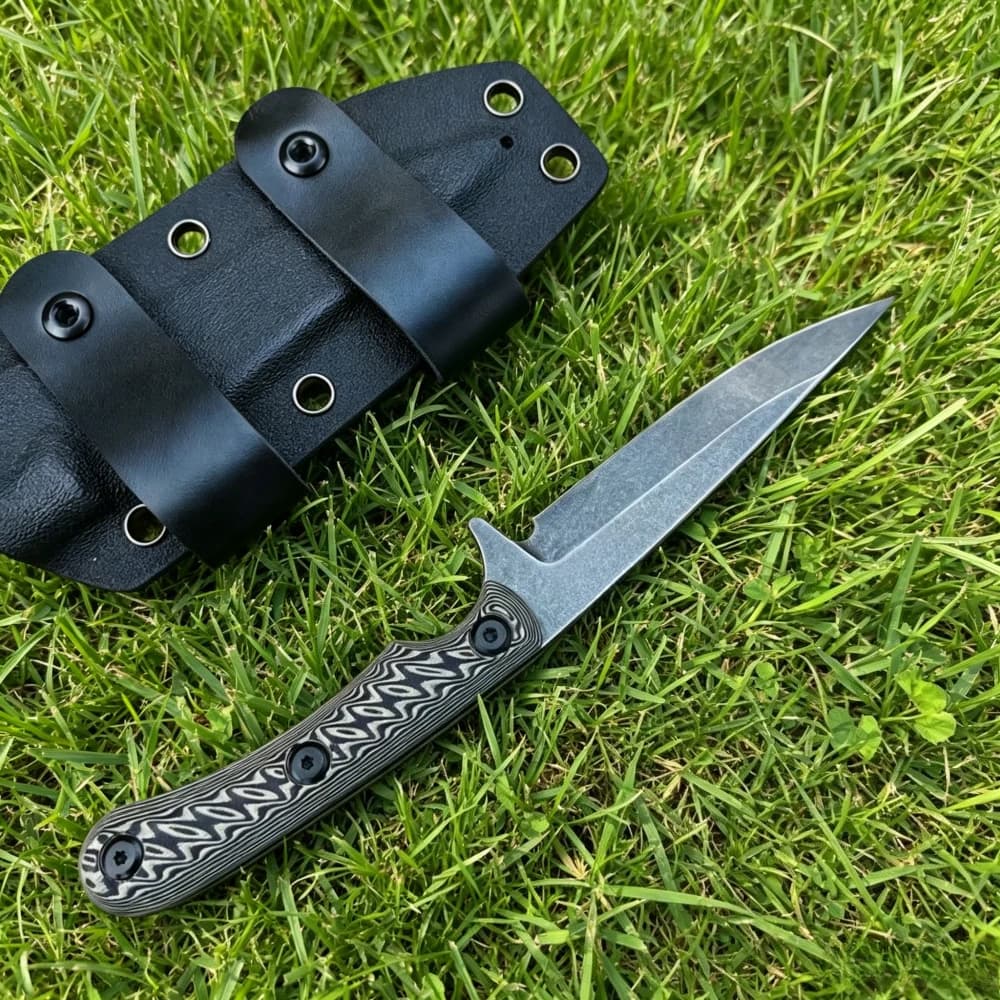 Ergonomic Design Festival Preferred Gift Outdoor Portable Handmade Straight Knife with Sheath Lightweight Camping Cooking Knives