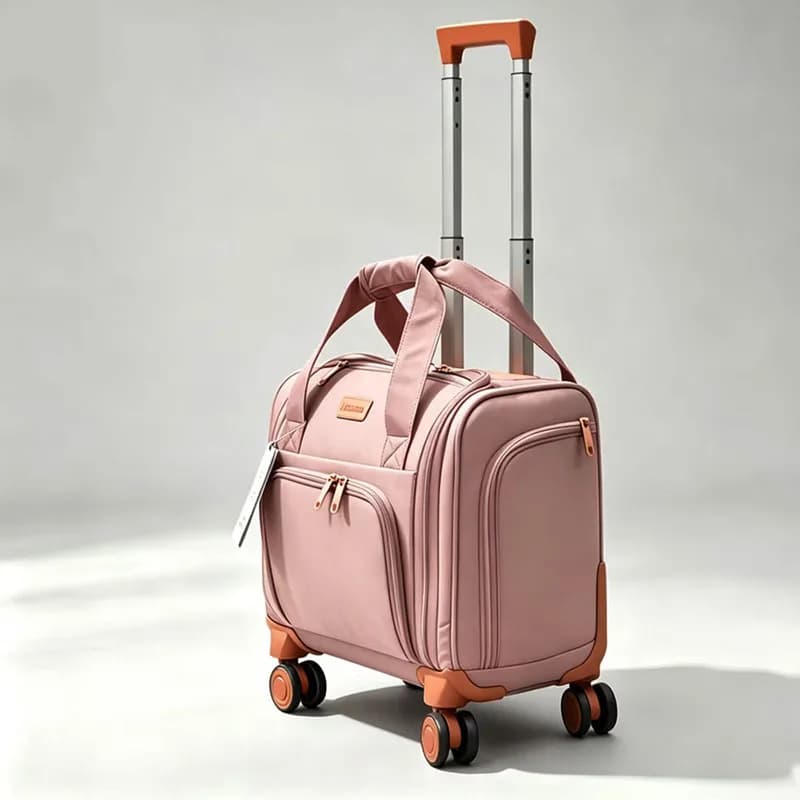 16-Inch Ultra-Light Trolley Case Soft Luggage Box Silent Travel Carry-On Suitcase for Women And Men
