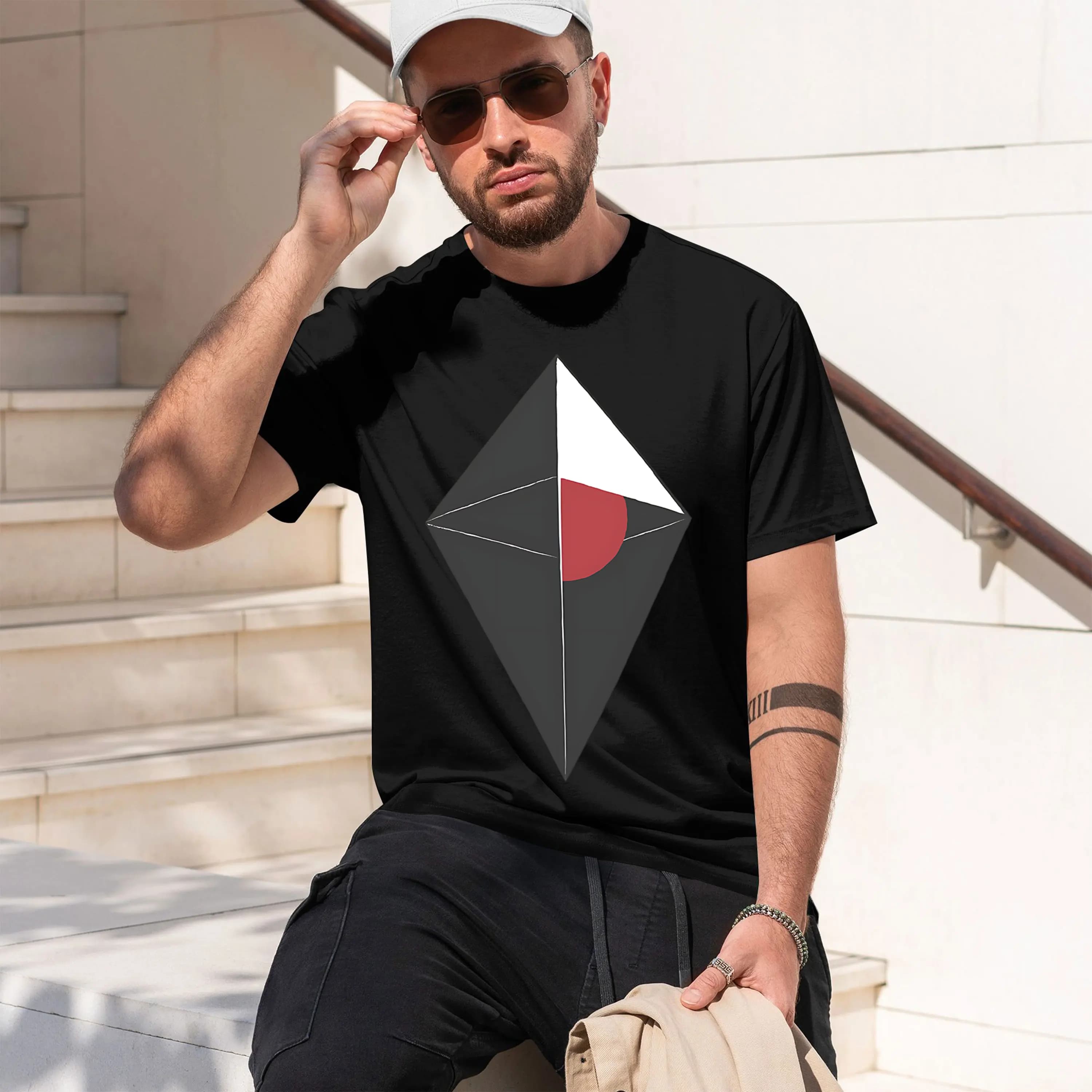 T-shirt girocollo a maniche corte da uomo, modello 2026, stile hip hop, casual, classico, disponibile in vari colori, senza logo.