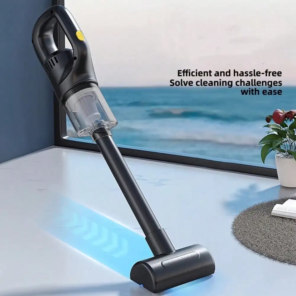 Portable Wireless Handheld Vacuum Cleaner, Car Vacuum Cleaner. Dual Use For Car And Home - Comes With 3 Brush Heads. USB Rechargeable (Includes 1800mAh Lithium Battery). 3100Pa Strong Suction, Detachable Dust Cup. Ergonomic Handle, Compact And Portable