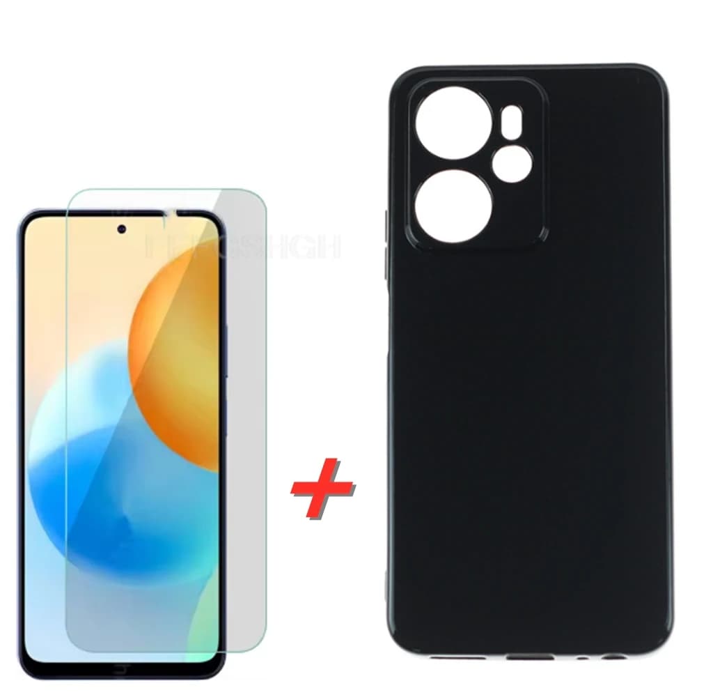 Vetro protettivo per Blackview Oscal Tiger 13 6.67 "Custodia in silicone trasparente per OscalTiger13 Tiger13 vetro impero