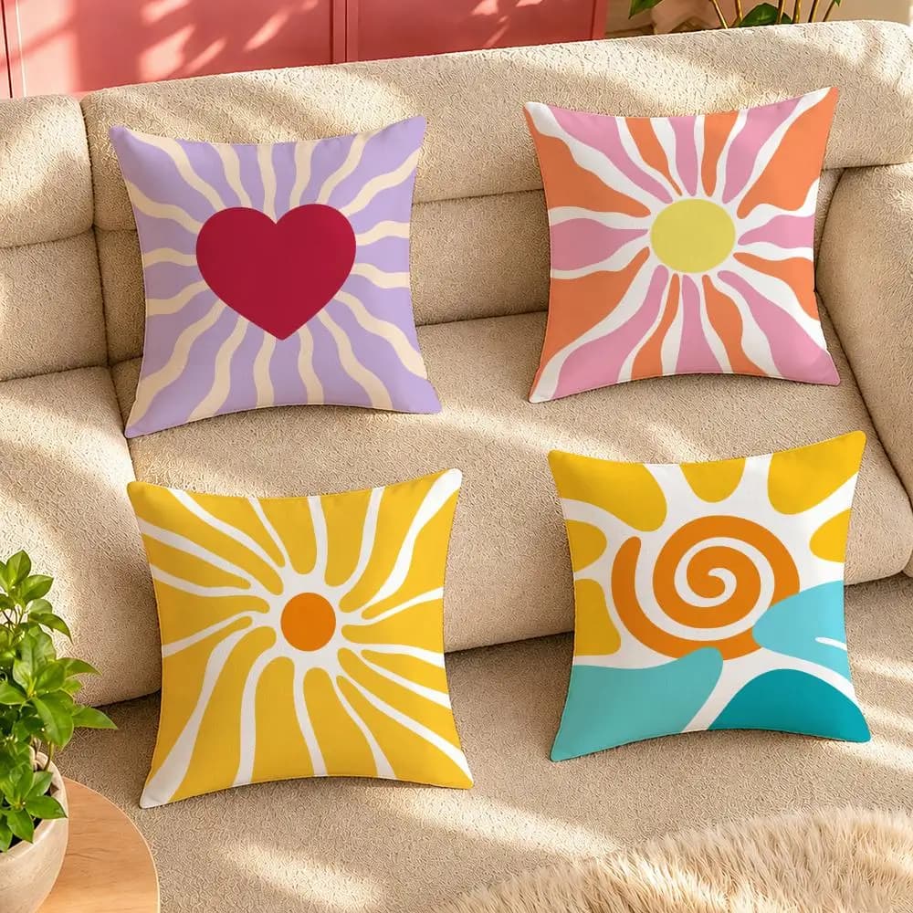cojin geometrica abstracta artistica Cushion Cover Pillow Cover Decorative Throw Couch Home Decor for Living Room Sofa