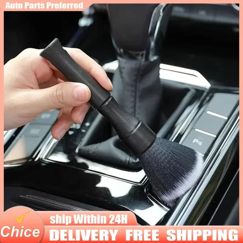 1PCS Automotive Detail Brush Ultra Soft Fiber Brush Electrostatic Dust Removal Tool Gap Brush Cleaning Brush Cleaning Vent