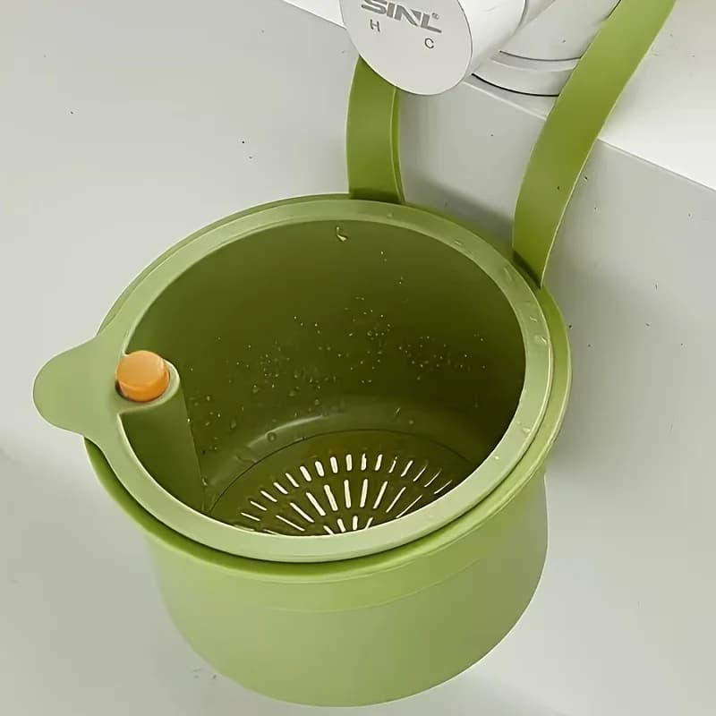 Cestello filtro lavello autopulente a pressione - Cestello automatico per rifiuti alimentari con fondo rimovibile, facile installazione