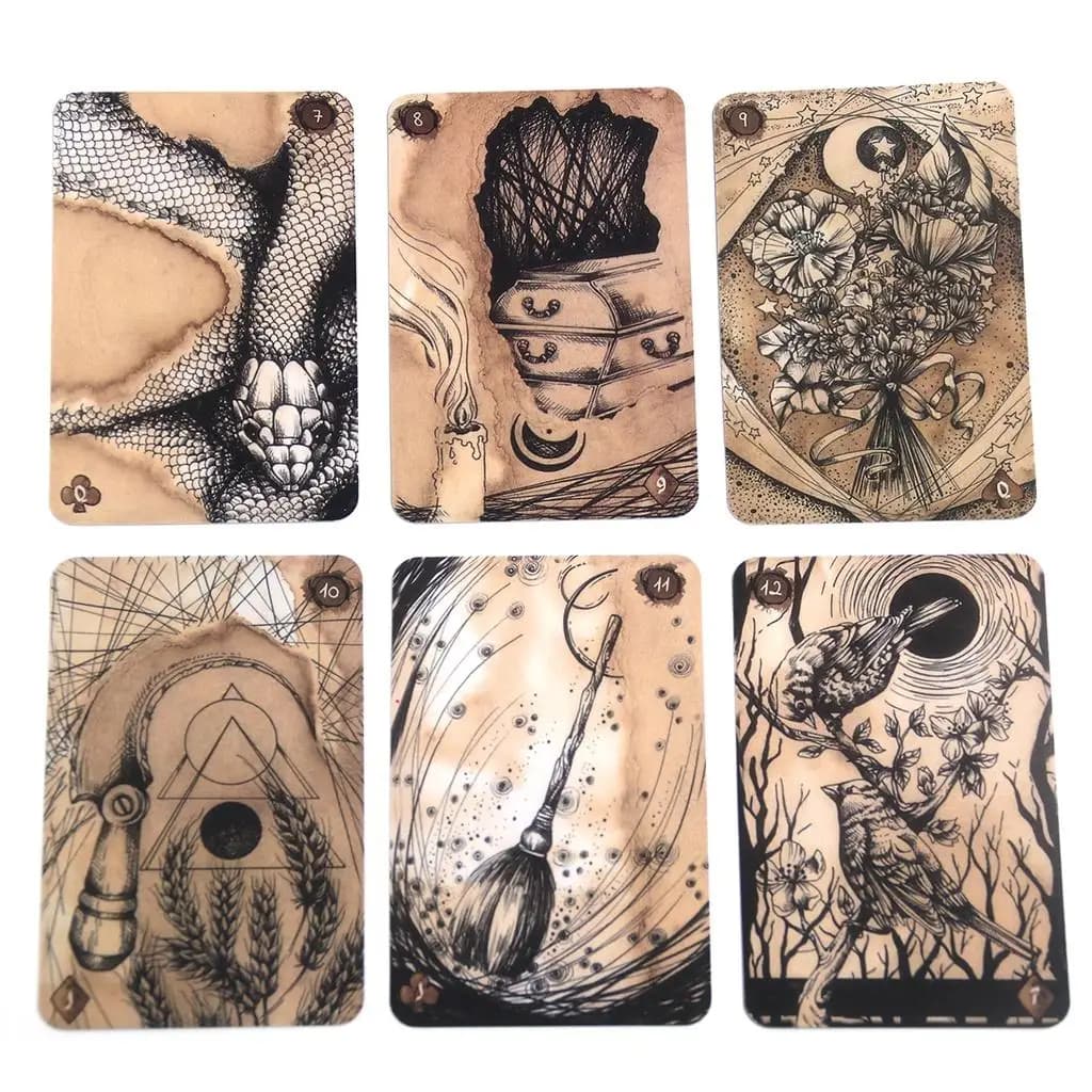 Reflet De Lune Lenormand Tarocchi Oracle Cards Giochi Festa in famiglia Gioco da tavolo Divinazione Carte del destino