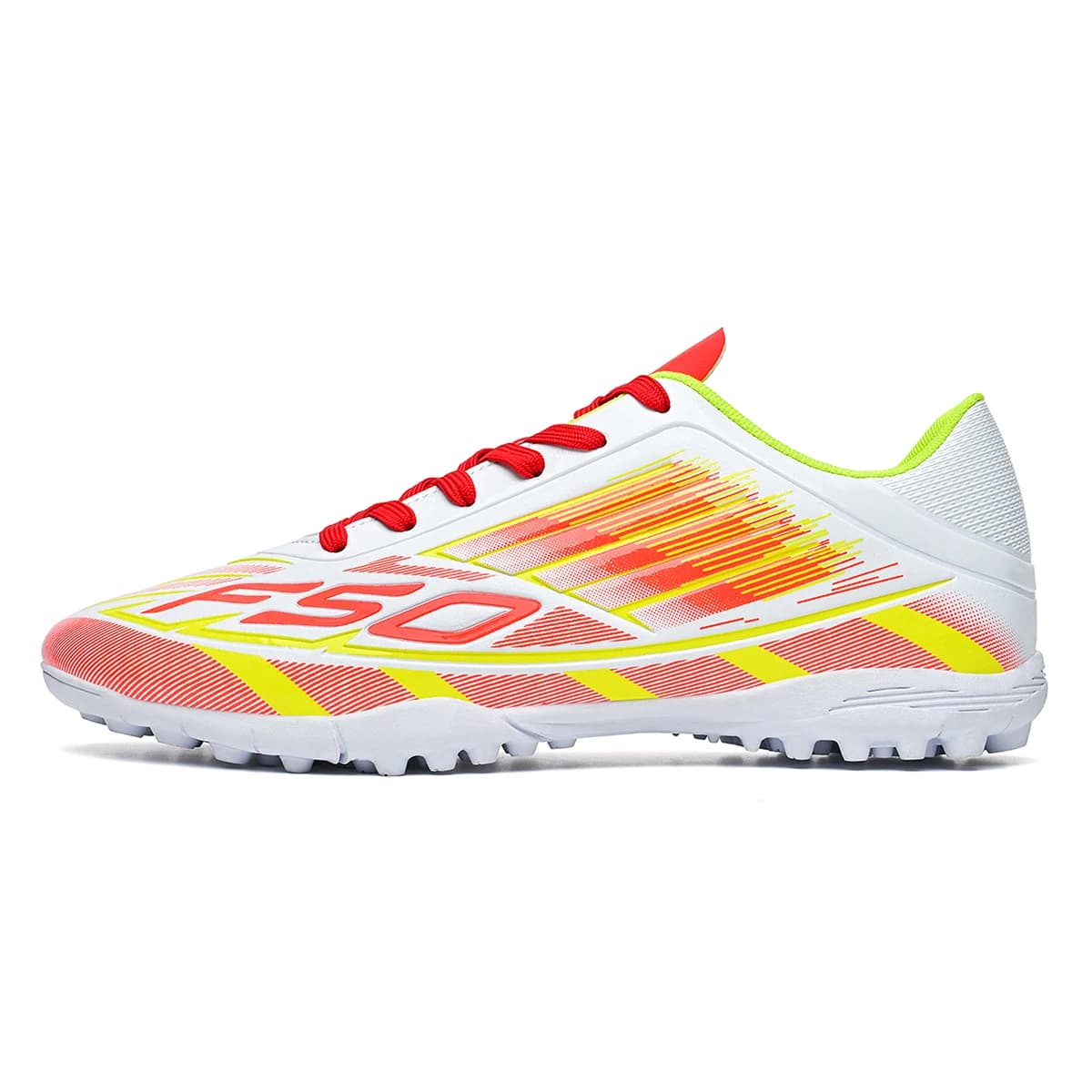 TF studded football shoes, slip-resistant, wear-resistant with strong grip, ankle support & stability, rubber outsole