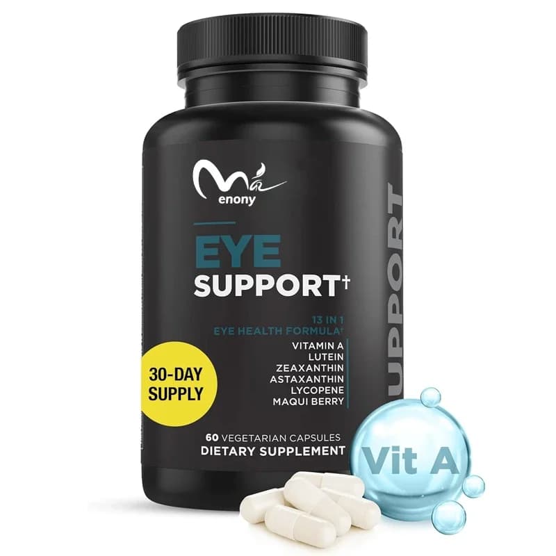 Supplements of zeaxanthin to lutein (60 capsules) - containing astaxanthin, vitamin A, marquese berries and eye liccopenes