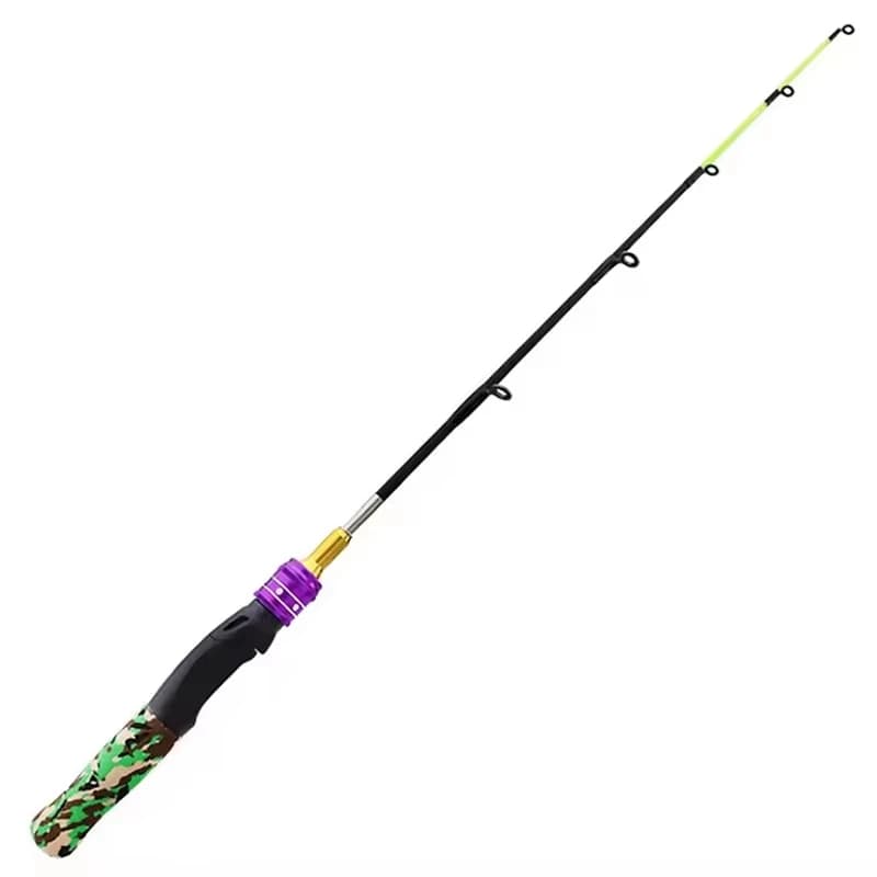 WEIHE 61 cm Canna da pesca sul ghiaccio Spinning in carbonio Zattera invernale Gamberetti Pesca alla carpa Canna da pesca invernale Attrezzatura