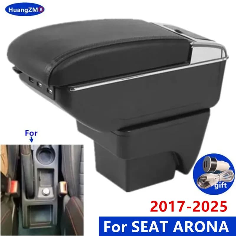 Car Armrest For SEAT ARONA Armrest Box central Storage Box Dedicated Retrofit Interior Car Accessories easy to install
