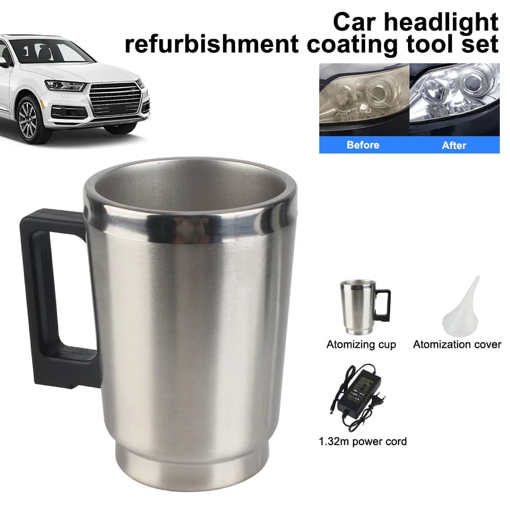 Riparazione della luce Fari della tazza dell'atomizzatore Fanali posteriori Kit di ripristino delle lenti dei fari dell'auto Strumenti per la pulizia della lucidatura della lampada del motociclo