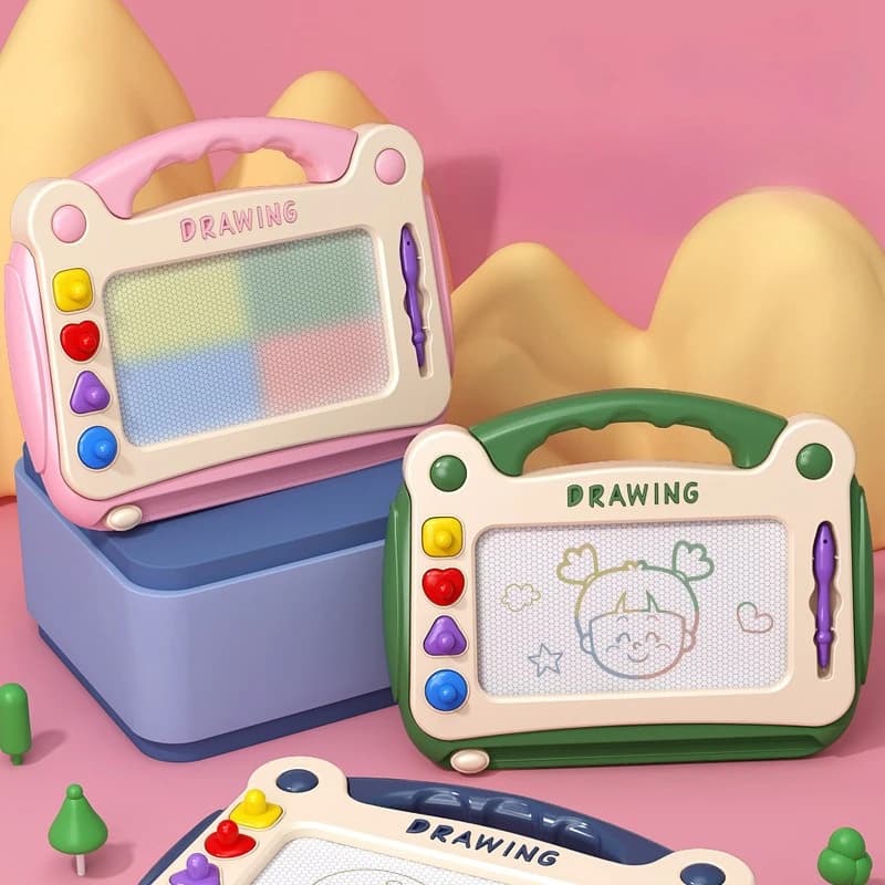 Tavoletta per bambini per ragazzi e ragazze, grande tavolo da disegno magnetico, tavoletta da scrittura colorata