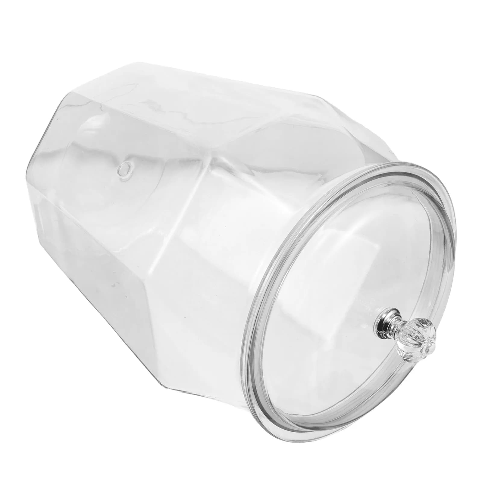 Transparent Plastic Airtight Kitchen Storage Jar Sealed Lid Pantry Organization Rice Oatmeal Flour Dry Food Containers 7L Clear