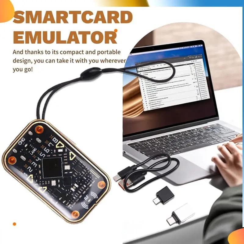 B48A Chameleon Ultra V2.0 RFID Smart Chip Reader Emulatore 125Khz 13.56Mhz Decodifica della carta Duplicatore NFC + 3XUID Portachiavi/Scheda UID
