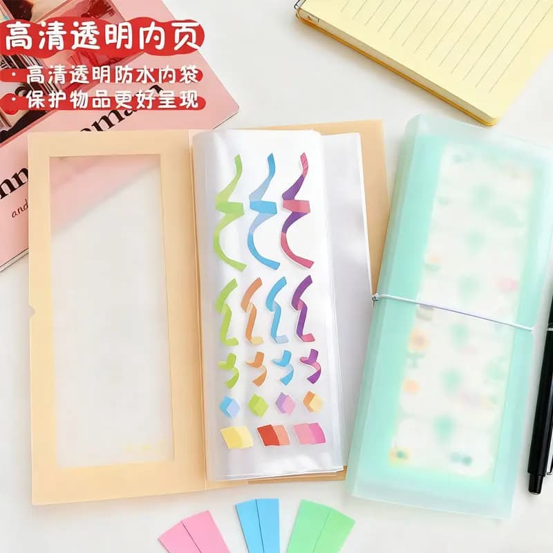 30 pagine Display Libro Documento Archiviazione Simpatico diario Diario Nota Libro di archiviazione di file di carta Borsa per organizer di cancelleria Kawaii