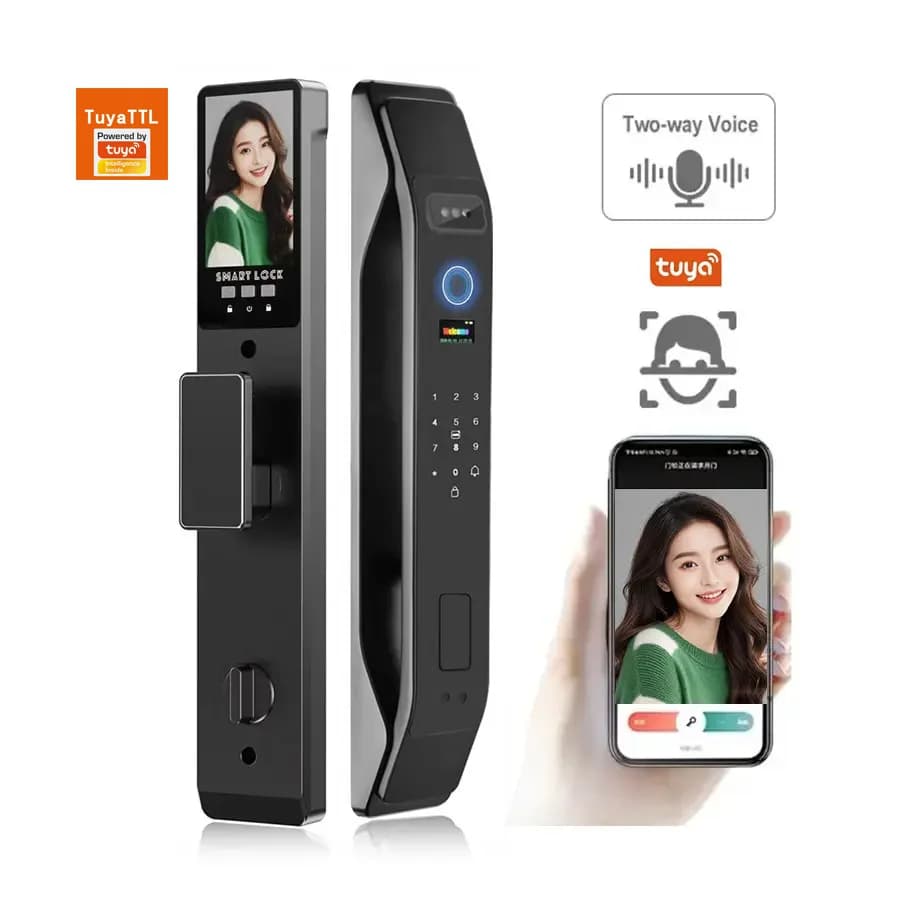 Vendita calda Tuya Smart Locks Serratura biometrica Smart Lock con riconoscimento facciale