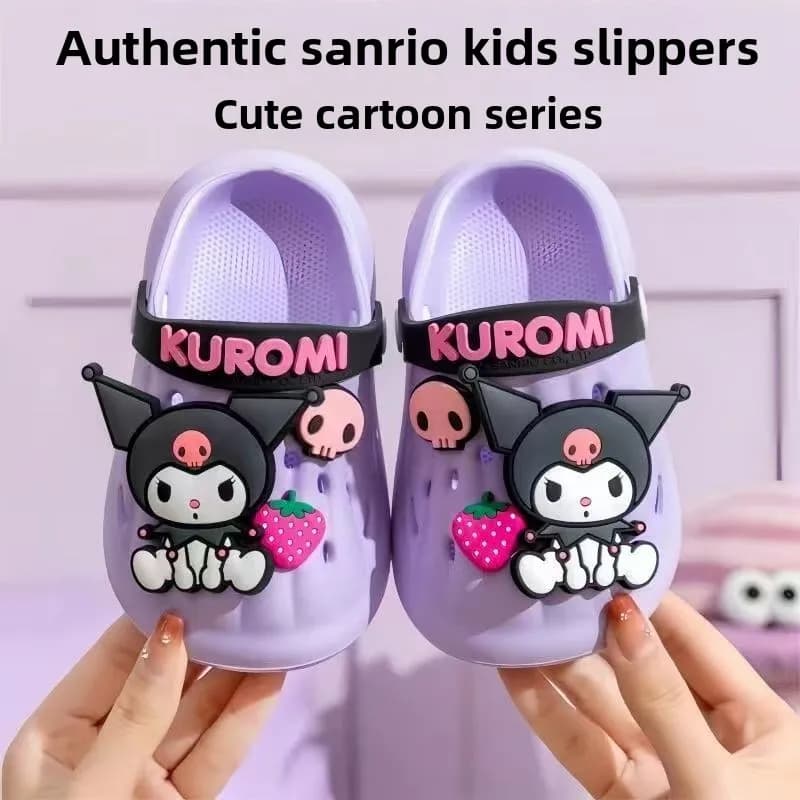 Ciabatte Estive per Bambini Sanrio 2026, Antiscivolo per Interni, Hello Kitty per Ragazze e Sandali da Esterno per Bambini, Ciabatte Kuromi