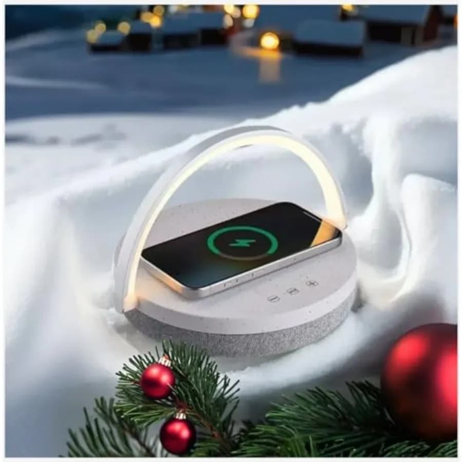Bedside lamp with wireless charger Birthday gifts for women Touch 6 bedside lamp in 1 Portable Bluetooth speaker Gift for her M