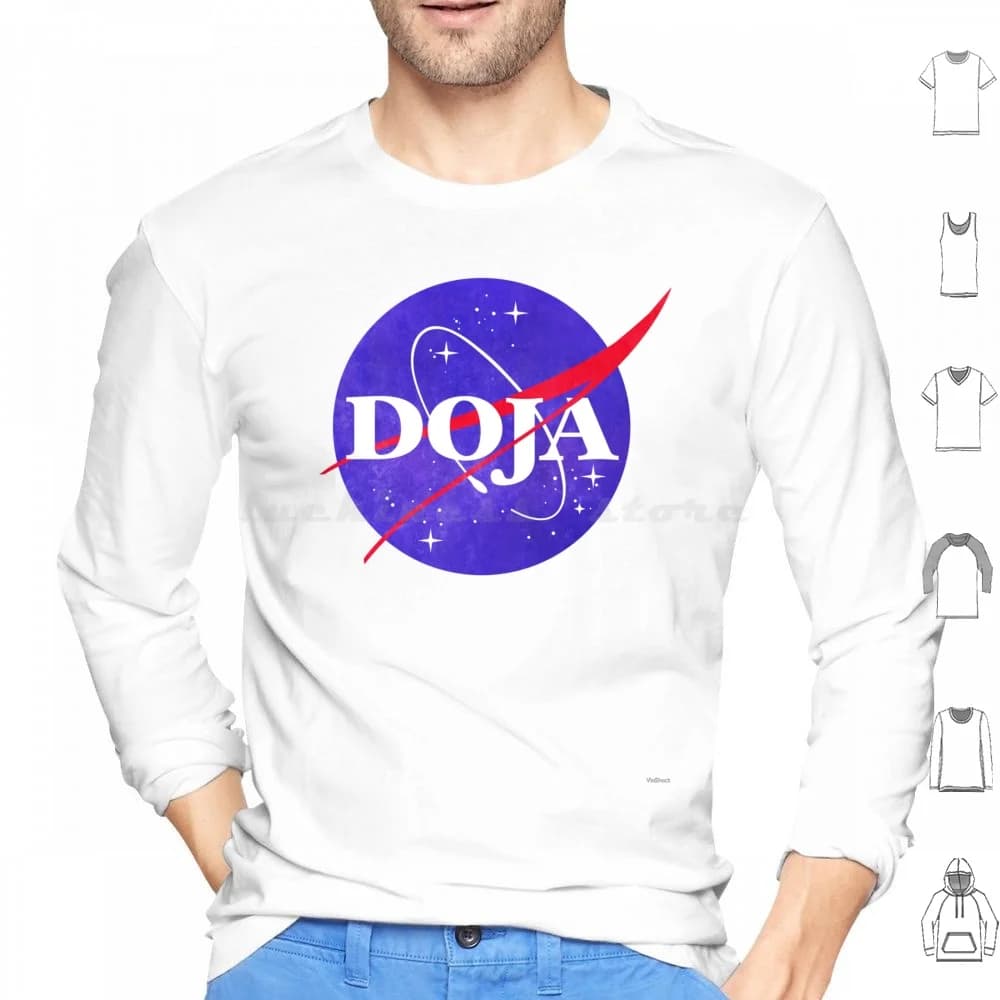 Doja Cat Fanart Space Planet Her Felpa con cappuccio in cotone a maniche lunghe Doja Cat Fanart Space Planet Her Music Pop Culture Rapper