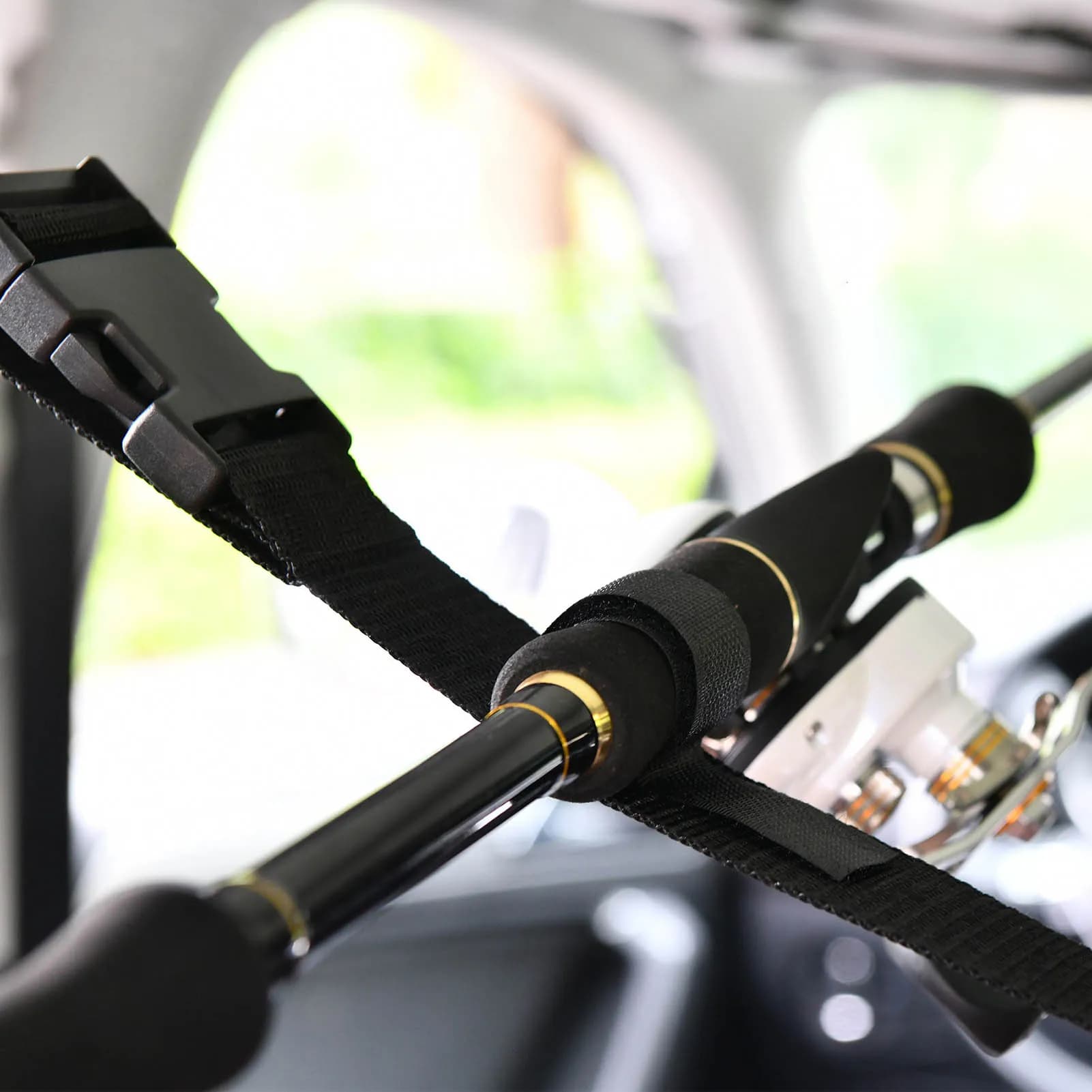 Car Fishing Rod Holder Strap Effortless Transportation with Ample Capacity Design Suitable for SUV Wagons and Van