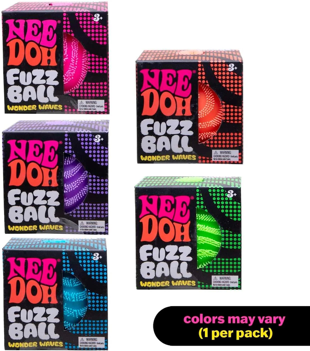 Nee Doh Fuzz Ball Blind Box Series Desktop Ornament Stress Relief Toys Suitable for People Under Pressure Fun Soft Stress Ball S
