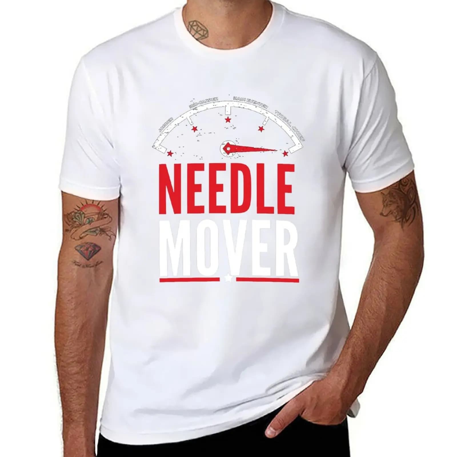 T-shirt Needle Mover T-shirt da uomo T-shirt da uomo in cotone al 100% per uomo T-shirt in cotone