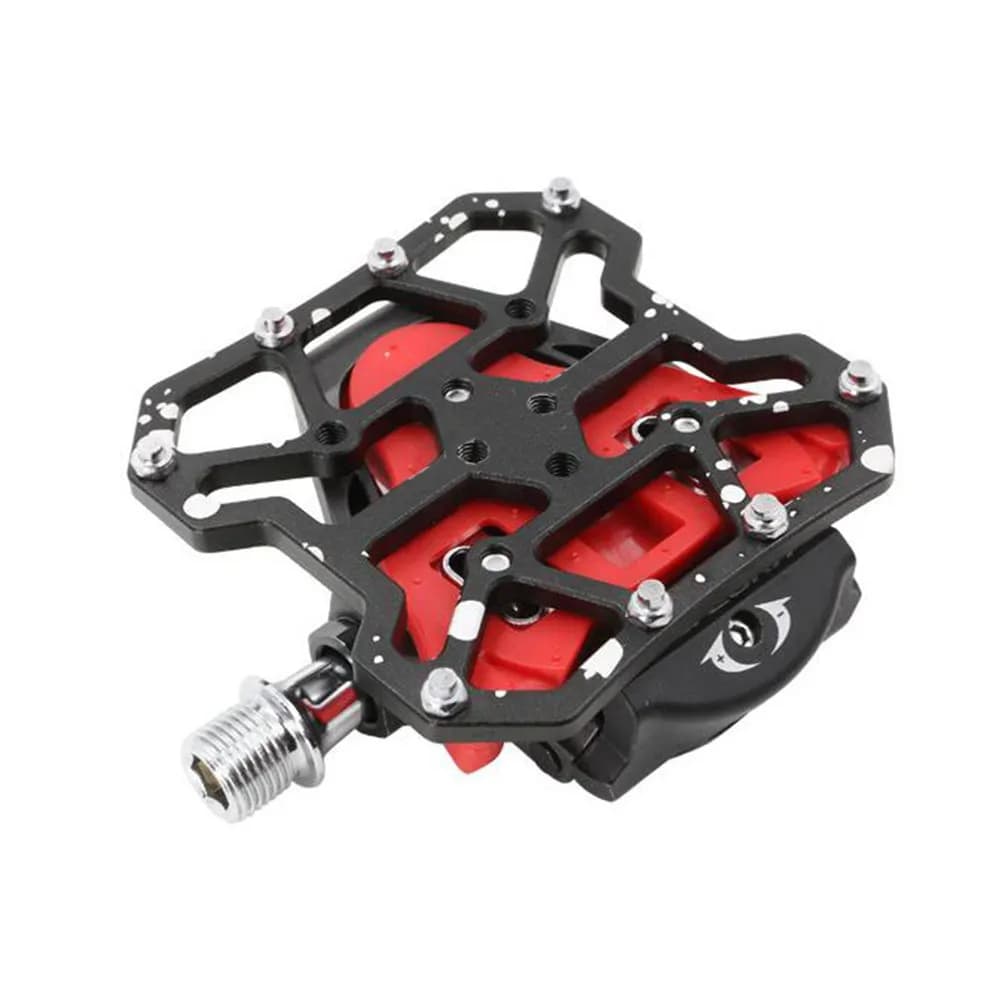 2 Pezzi Adattatore Leggero in Lega di Alluminio a Sgancio Rapido per Scarpe da Ciclismo, per Tacchette Bici da Corsa e Mountain Bike, Piastra di Bloccaggio