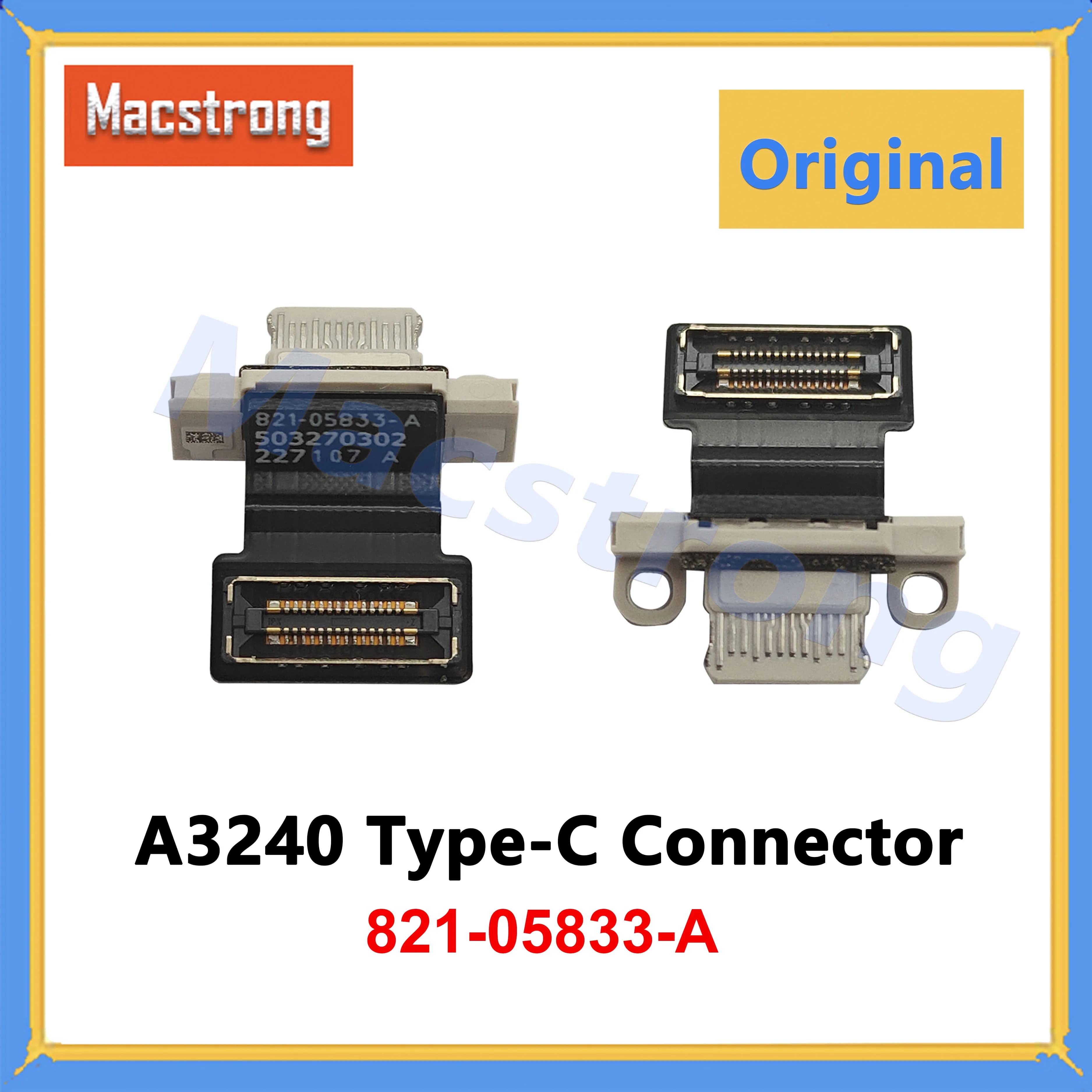 Original New A3240 Type-C USB-C Connector DC Power Jack 821-05833-A 821-04807-A for MacBook Air 13.6" M4 2025 Year White Black