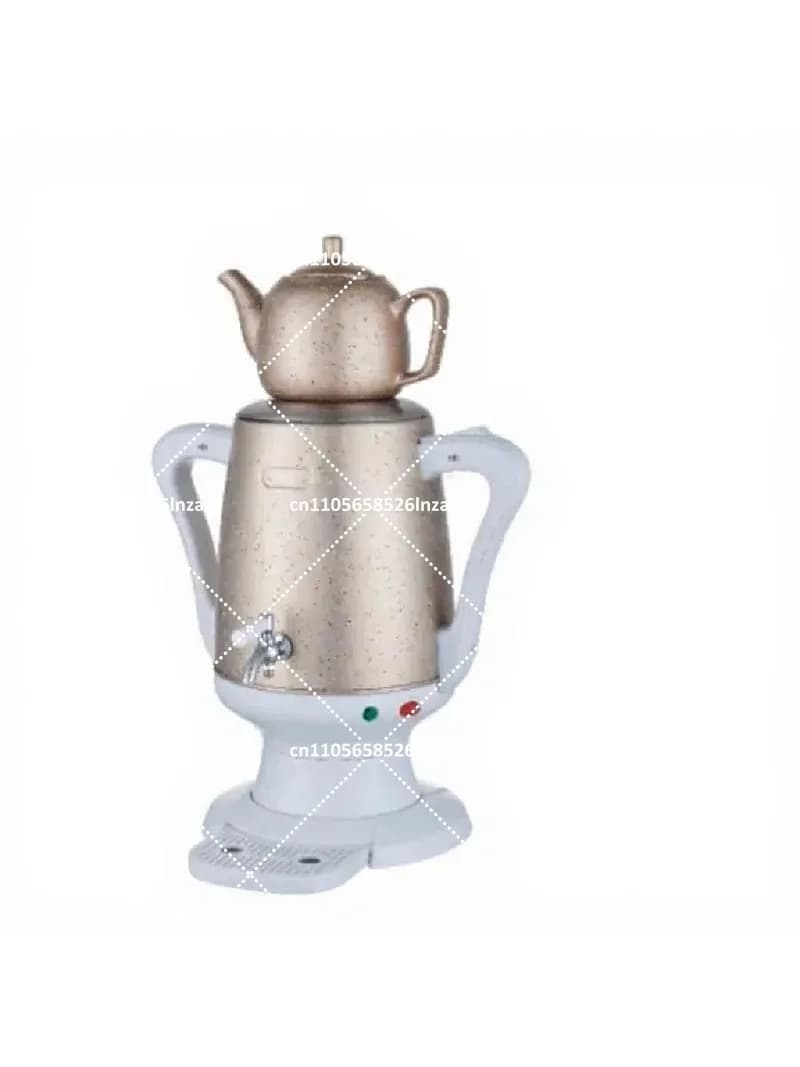 Turkish Tea Pot Set Electric Kettle for Brewing Black Tea, Samovar Style Hot Water Boiler