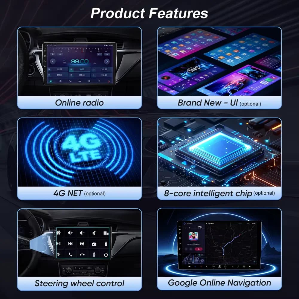 Per Mercedes Benz Smart 453 Fortwo 2014 - 2020 Lettore Multimediale Video Android 16 Autoradio Navigazione Carplay Telecamera 360°