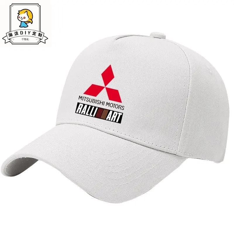 JDM Japanese Custom Modified Mitsubishi Racing Evo Modified Car Enthusiast Duck Tongue Hat Summer Men's Sunshade Baseball Hat