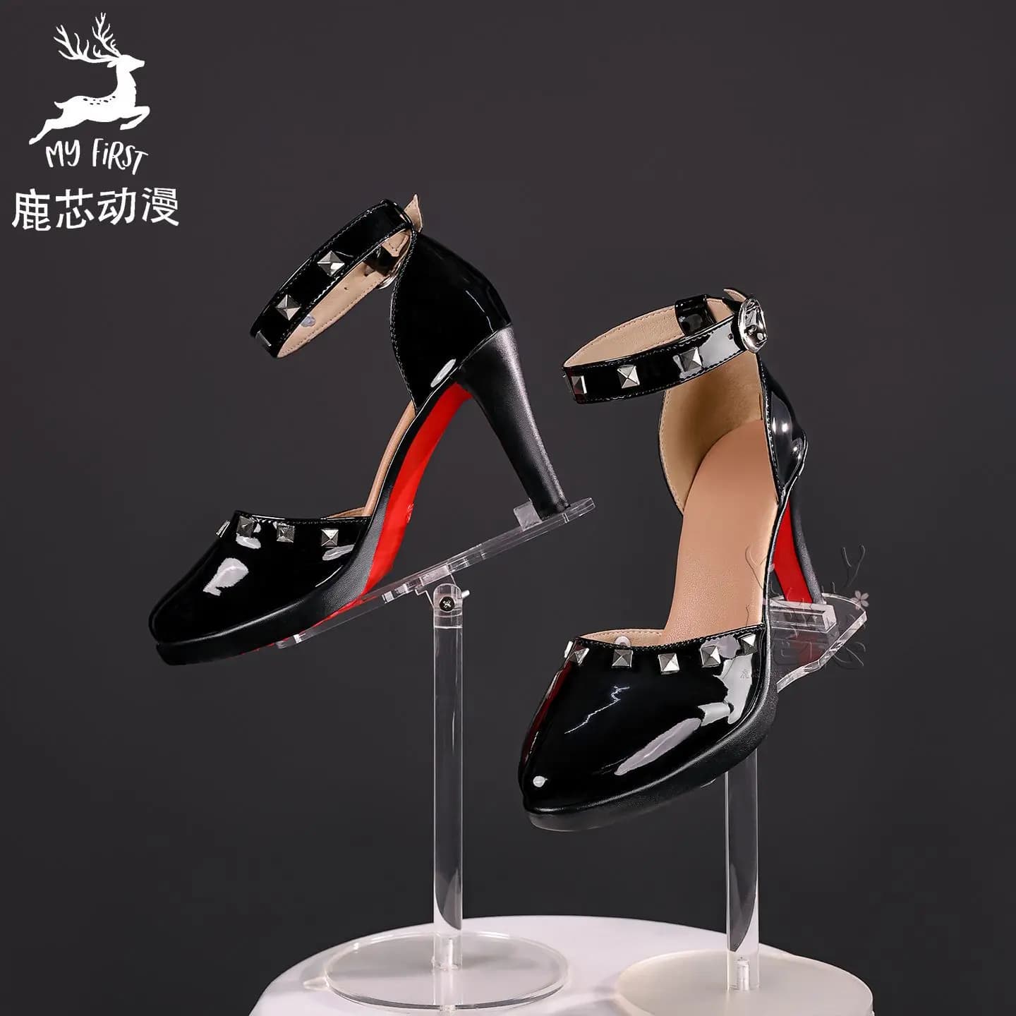 Wuthering Waves Lucilla Red Sole High Heels Cosplay PU Boots Female Game Costume Prop Shoes For Carnival Halloween