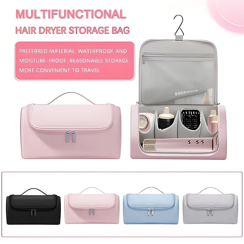 Borsa Portatile per Asciugacapelli, Impermeabile, Organizer per Ferro Arricciacapelli e Asciugacapelli, Borsa Cosmetica, Custodia da Viaggio