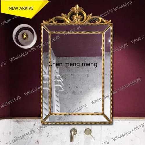 Specchio da bagno moderno di lusso in stile americano M182, specchio decorativo per caminetto, specchio cosmetico da veranda