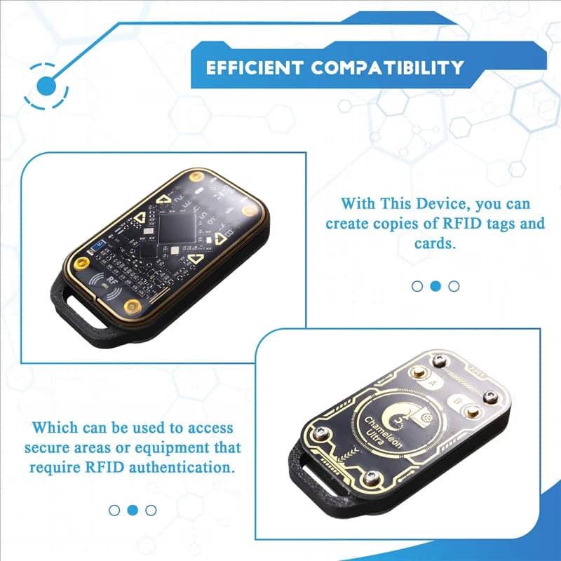 PHILE-Chameleon Ultra RFID Lettore di chip intelligente Emulatore di smart card ID IC 125Khz 13,56Mhz Decodifica scheda Duplicatore NFC
