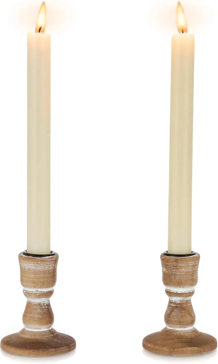 Portacandele in Legno: Candelieri Rustici Stile Fattoria per Decorazioni Autunnali, Centrotavola per Soggiorno e Sala da Pranzo